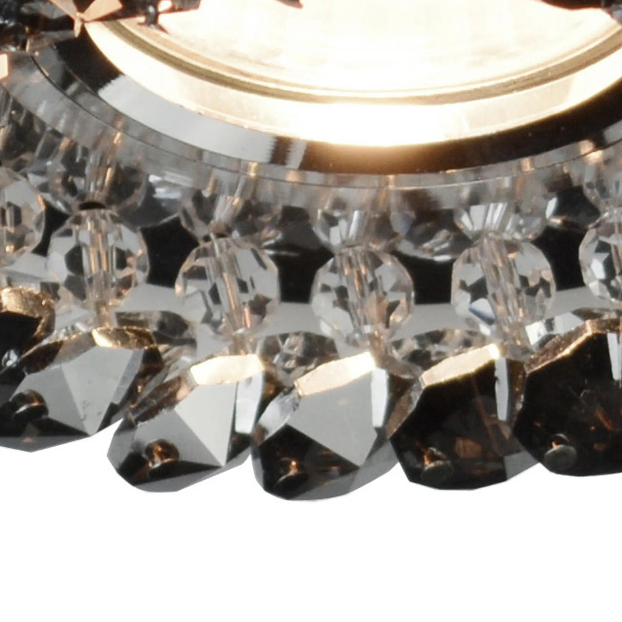 Crystal Cluster Downlight Round Rim Only Smoked IL30805SM  Diyas Crystal Downlights Smoked